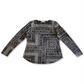 Style & Co Women's Tapestry Printed Sweater Gray Size Large