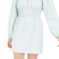 Leyden Women's Smocked Boho Mini Dress Blue Size Large