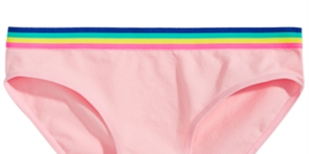 Maidenform Little & Big Girl's Rainbow Waist Seamless Hipster Underwear Pink Size Large
