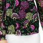 INC International Concepts Women's Cold Shoulder Floral V Neck Blouse Black Size Petite Small