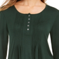 Style & Co Women's Pintuck Top Green Size Petite S