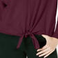 Style & Co Women's Tie Front Sweater Red Size XX-Large
