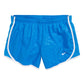Nike Girl's Dri FIT Femme Printed Tempo Shorts Blue Size Large