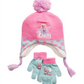 Disney Big Girl's 2 Pc Toy Story Bo Peep Heidi Hat & Gloves Set Pink One Size
