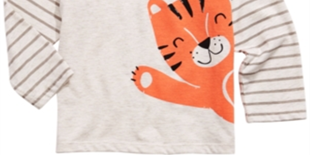 First Impressions Toddler Boy's Tiger Print T-Shirt Brown Size 2T