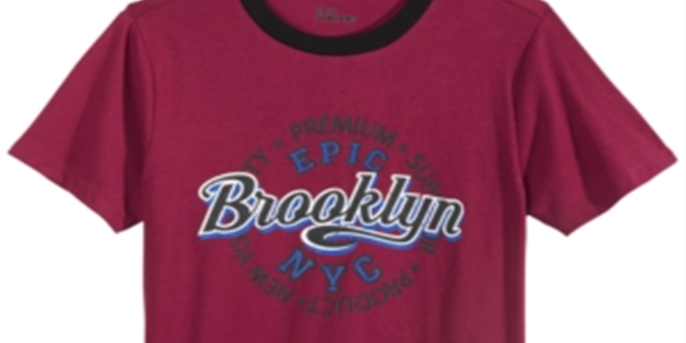 Epic Threads Big Boy's Brooklyn Epic T-Shirt Red Size Small