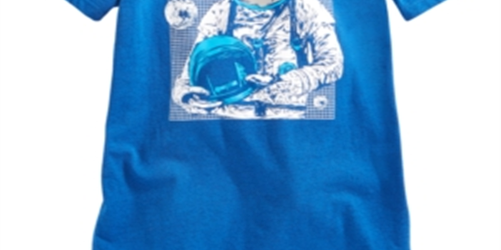 Epic Threads Little Boy's Space Dino T-Shirt Blue Size 5