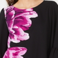 Alfani Women's Bell Sleeve Floral Print Top Purple Size Petite Large