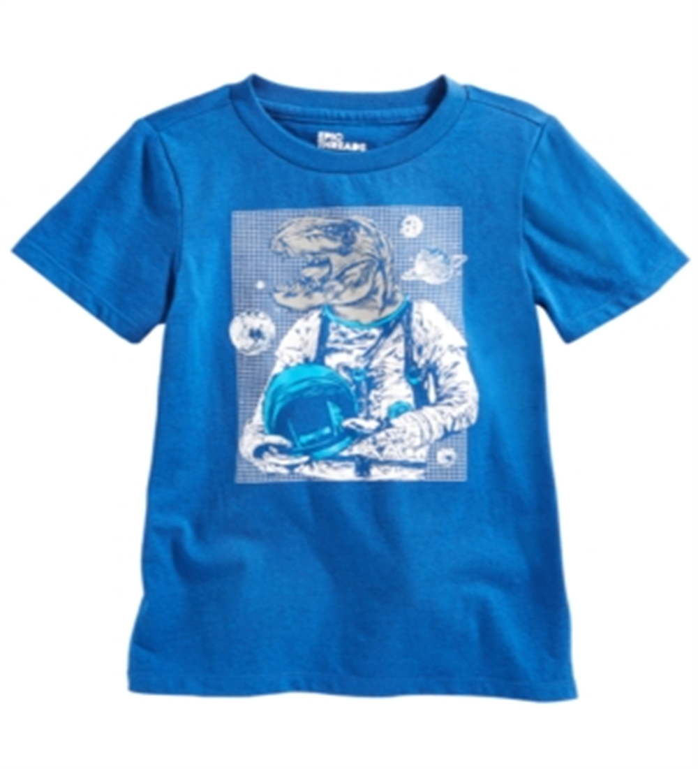 Epic Threads Little Boy's Space Dino T-Shirt Blue Size 6