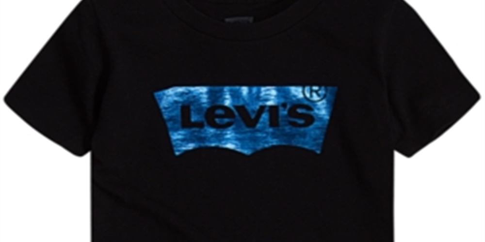Levi's Big Boy's Foil Batwing Logo Graphic T-Shirt Black Size 4T