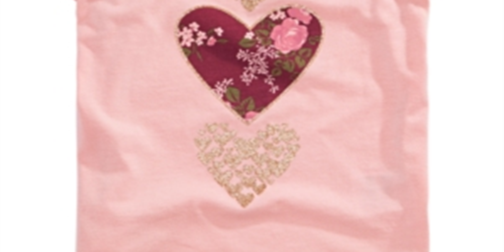 Epic Threads Little Girl's Hearts T-Shirt Pink Size 6