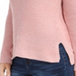 Style & Co Women's Ribbed V Neck Cotton Sweater Pink Size Small