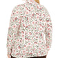 Karen Scott Women's Printed Mock Neck Top White Size 2XL