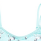 Maidenform Little & Big Girl's Unicorn Print Ruched Cropped Bra Blue Size Large