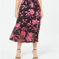 Alfani Women's Floral Print a Line Skirt Pink Size 8 Petite