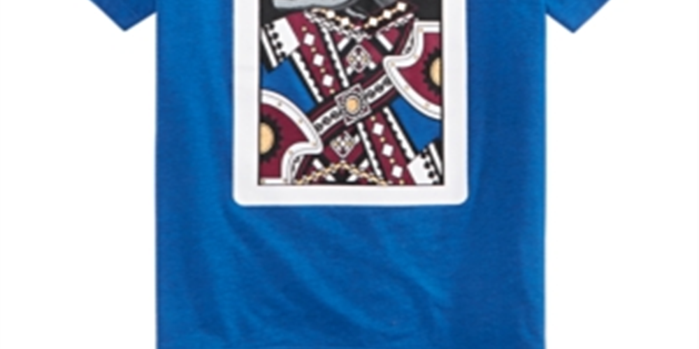 Epic Threads Toddler Boy's King Card T-Shirt Blue Size 2T