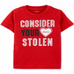 Carter's Toddler Boy's Heart Print Cotton T-Shirt Red Size 2T