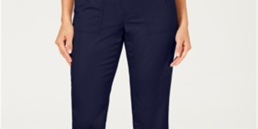 Style & Co Women's Pull on Utility Capris Blue Size X-Small