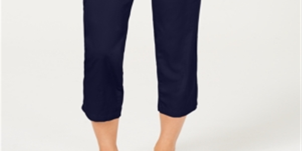 Style & Co Women's Pull on Utility Capris Blue Size X-Small