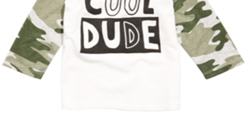 First Impressions Baby Boy's Cotton Colorblocked Raglan Graphic Print T-Shirt White Size 24MOS