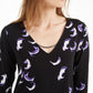 Alfani Women's 3/4 Sleeve Top Black Size Large