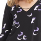 Alfani Women's 3/4 Sleeve Top Black Size Large