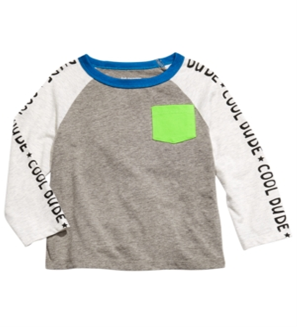First Impressions Toddler Boy's Colorblocked Pocket T-Shirt Gray Size 3T