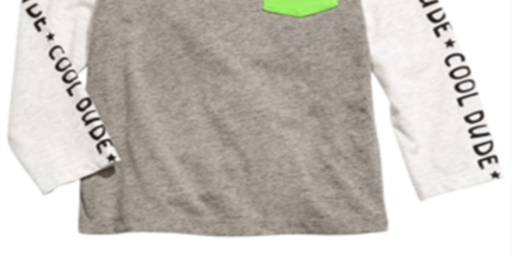 First Impressions Toddler Boy's Colorblocked Pocket T-Shirt Gray Size 3T