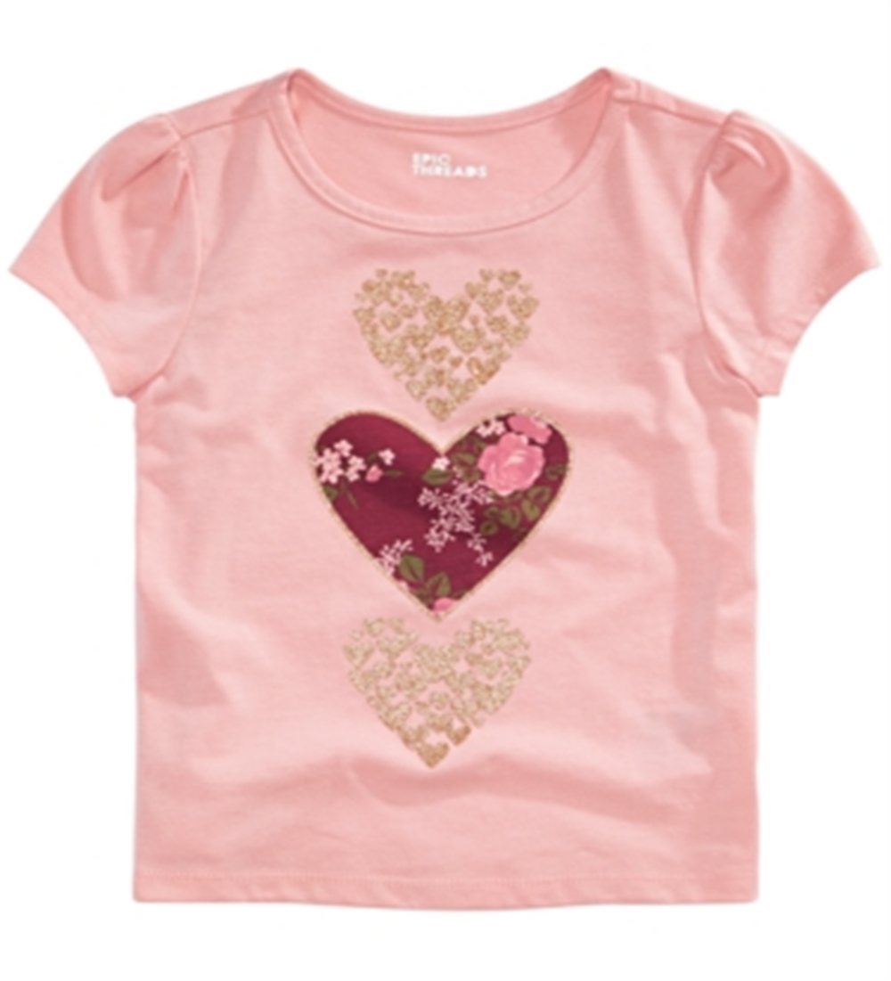 Epic Threads Little Girl's Hearts T-Shirt Pink Size 6X