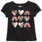 Epic Threads Little Girl's Animal Hearts T-Shirt Black Size 5