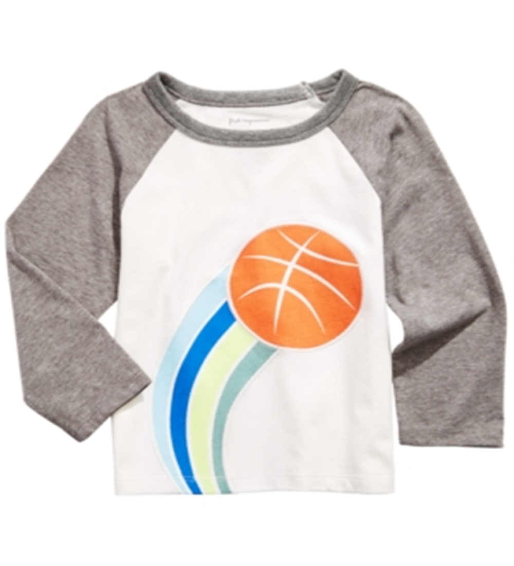 First Impressions Baby Boy's Basketball Print T-Shirt White Size 3-6MOS
