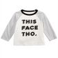 First Impressions Toddler Boy's This Face Print Cotton T-Shirt White Size 3T