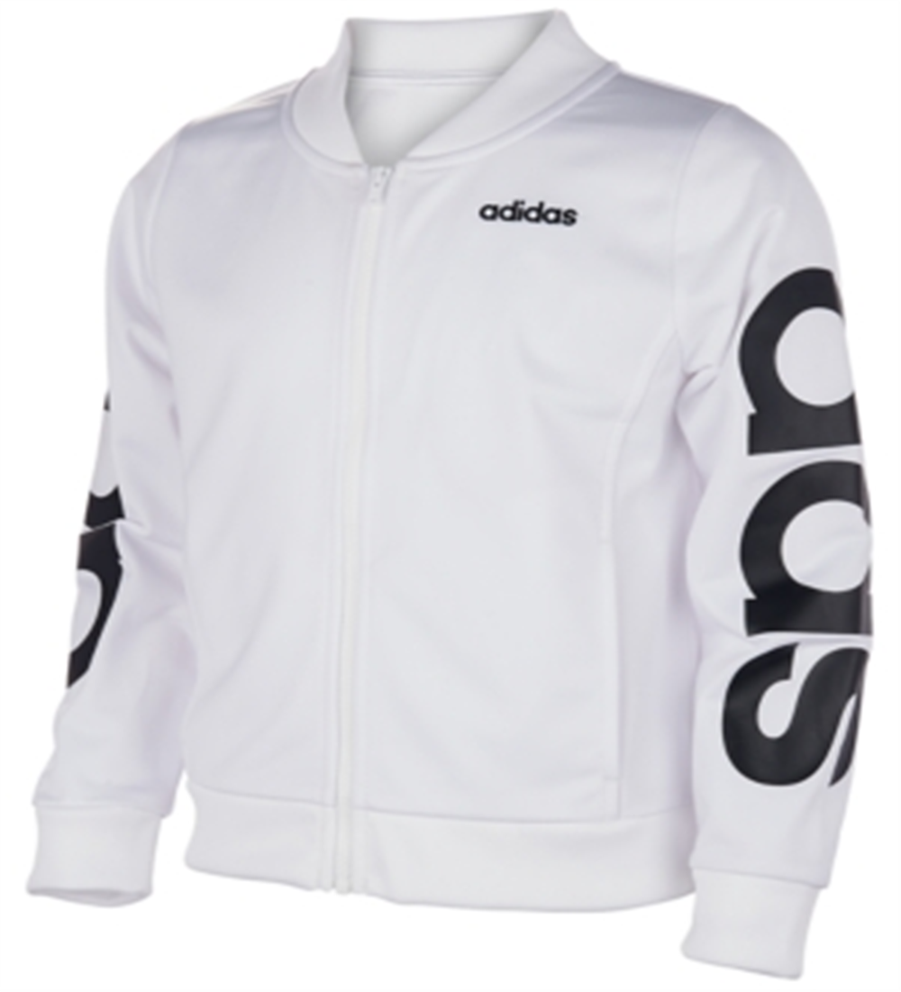 Adidas Big Girl's Adi Bomber Jacket White Size X-Large