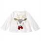 First Impressions Toddler Girl's Reindeer Bow T-Shirt White Size 4T
