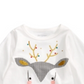 First Impressions Toddler Girl's Reindeer Bow T-Shirt White Size 4T