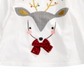 First Impressions Toddler Girl's Reindeer Bow T-Shirt White Size 4T