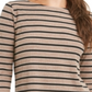 Charter Club Women's Printed 3/4 Sleeve Top Camel Brown Size Petite L