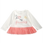 First Impressions Baby Girl's Family Print Cotton Peplum T-Shirt White Size 3-6MOS