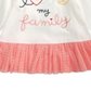 First Impressions Baby Girl's Family Print Cotton Peplum T-Shirt White Size 3-6MOS