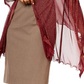 INC International Concepts Women's Ruffle Edge Metallic Evening Wrap Dress Red One Size