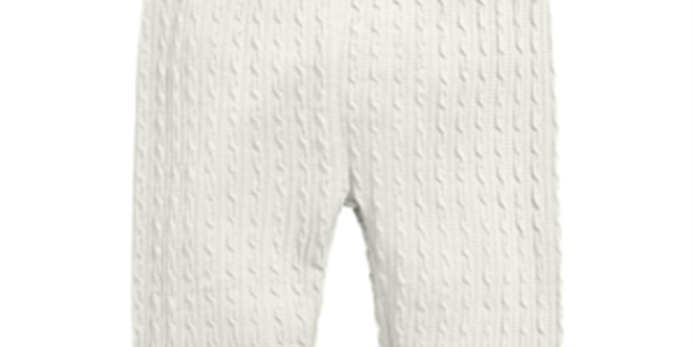 First Impressions Baby Girl's Textured Leggings White Size 24MOS