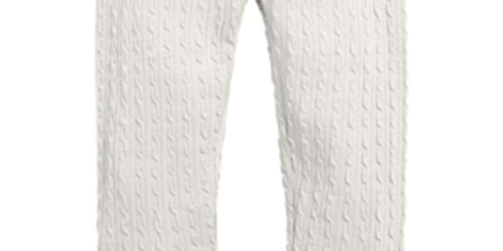 First Impressions Baby Girl's Textured Leggings White Size 24MOS