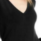 INC International Concepts Women's Long Sleeve V Neck Sweater Black Size Petite Small