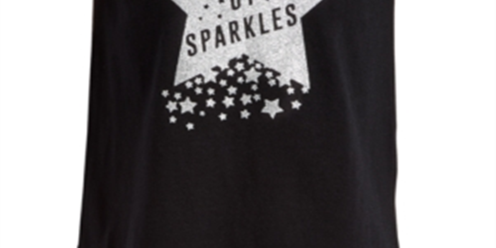 Ideology Toddler Girl's Graphic Print Cross Back T-Shirt Black Size 4T