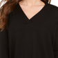 Style & Co Women's V Neck Tunic Black Size Petite L