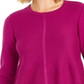 Style & Co Women's Knit Mixed Stitch Tunic Purple Size X-Small