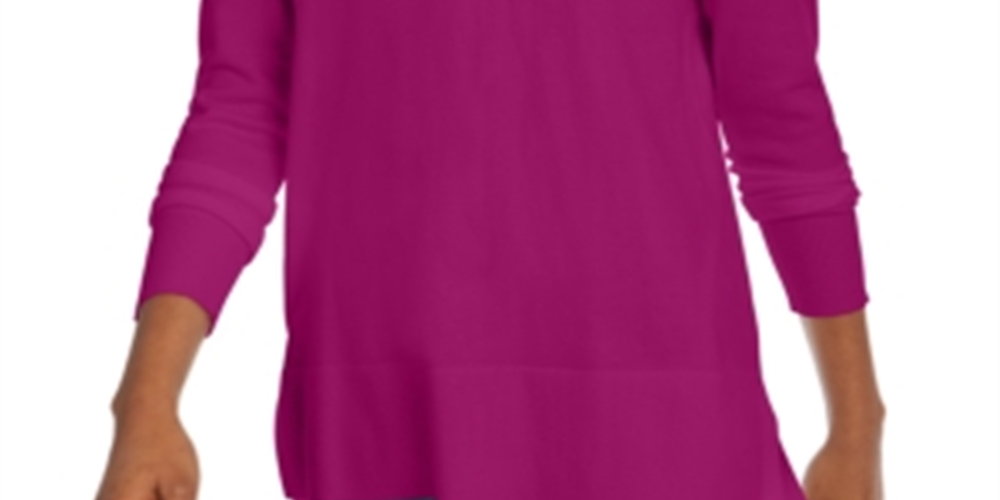 Maison Jules Women's V Neck Sweater Pink Size XX-Large