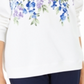 Karen Scott Women's Printed Fleece Top White Size XX-Large