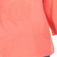 Charter Club Women's 3/4 Sleeve Printed Top Red Size Large