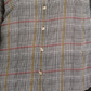 Charter Club Women's Plus Roll Sleeve Plaid Shirt Black  Size 3XL